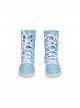 Your Friendly Neighborhood Spider Man Season 2 Spider Gwen Halloween Cosplay Accessories Blue High Top Shoes