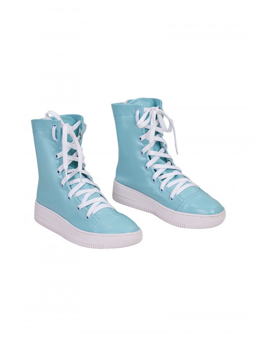Your Friendly Neighborhood Spider Man Season 2 Spider Gwen Halloween Cosplay Accessories Blue High Top Shoes