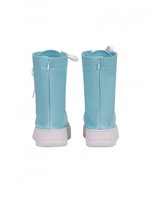 Your Friendly Neighborhood Spider Man Season 2 Spider Gwen Halloween Cosplay Accessories Blue High Top Shoes