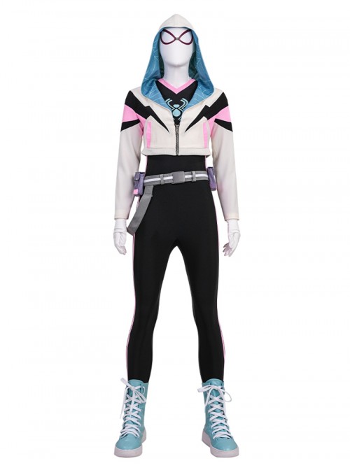 Your Friendly Neighborhood Spider Man Season 2 Spider Gwen Halloween Cosplay Accessories Blue High Top Shoes