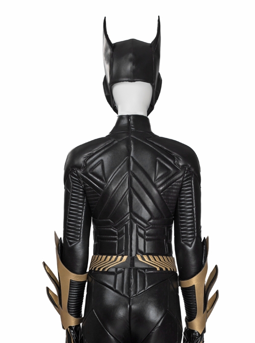 Game Batman Arkham Knight Batgirl Same Black Headgear Halloween Cosplay Costume
