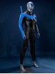 Nightwing Robin Dick Grayson Version Bodysuit Halloween Cosplay Costume Set Without Shoes