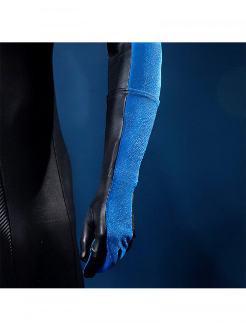 Nightwing Robin Dick Grayson Version Bodysuit Halloween Cosplay Costume Set Without Shoes