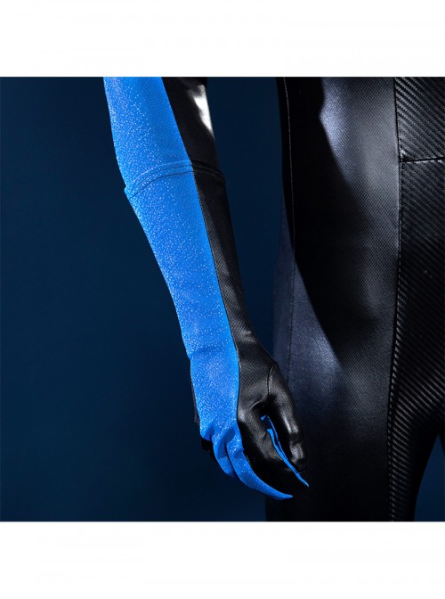 Nightwing Robin Dick Grayson Version Bodysuit Halloween Cosplay Costume Set Without Shoes