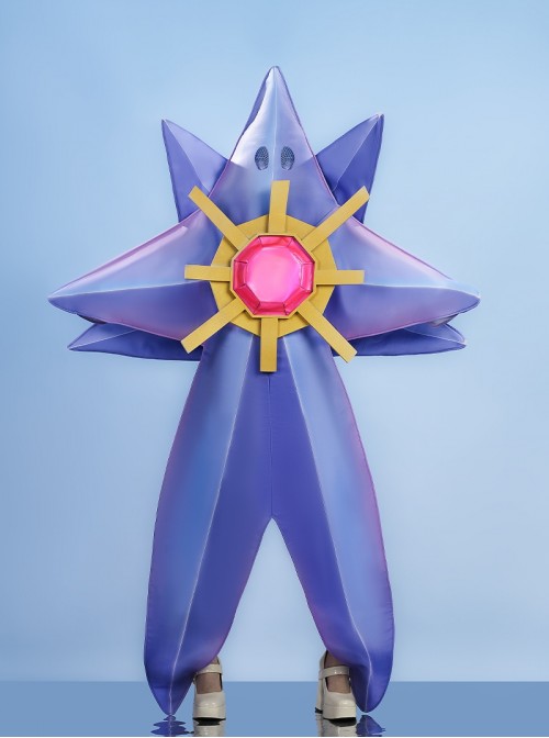 Game Pokemon Legends Z-A Starmie Mega Evolution Bodysuit Halloween Cosplay Costume Set