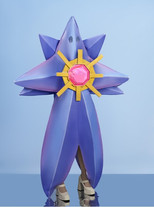 Game Pokemon Legends Z-A Starmie Mega Evolution Bodysuit Halloween Cosplay Costume Set