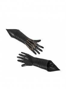 Game Batman Arkham Knight Batgirl Halloween Cosplay Accessories Black Gloves