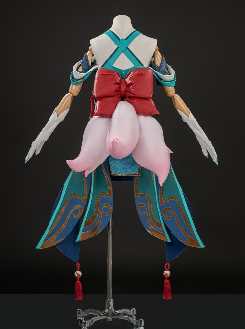 Game Overwatch Kiriko Inari Divine Fox Halloween Cosplay Costume Set