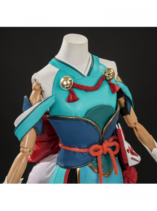 Game Overwatch Kiriko Inari Divine Fox Halloween Cosplay Costume Set