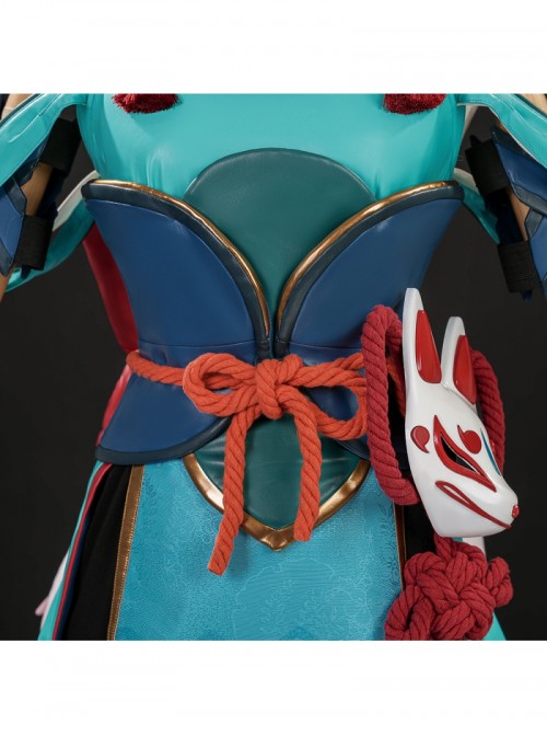 Game Overwatch Kiriko Inari Divine Fox Halloween Cosplay Costume Set
