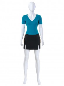 One Piece Live Action Season 2 Nami Blue Short Sleeve Halloween Cosplay Costume Set Without Shoes