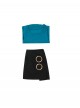 One Piece Live Action Season 2 Nami Blue Short Sleeve Halloween Cosplay Costume Set Without Shoes