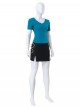One Piece Live Action Season 2 Nami Blue Short Sleeve Halloween Cosplay Costume Set Without Shoes