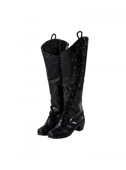 Movie Wicked Elphaba Halloween Cosplay Accessories Black High Heel Boots