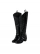 Movie Wicked Elphaba Halloween Cosplay Accessories Black High Heel Boots