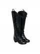 Movie Wicked Elphaba Halloween Cosplay Accessories Black High Heel Boots