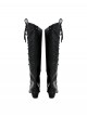Movie Wicked Elphaba Halloween Cosplay Accessories Black High Heel Boots