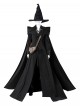 Movie Wicked Elphaba Halloween Cosplay Accessories Black High Heel Boots