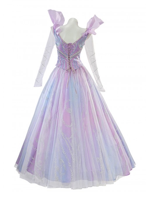 Movie Wicked For Good Glinda Halloween Cosplay Costume Set Without Shoes