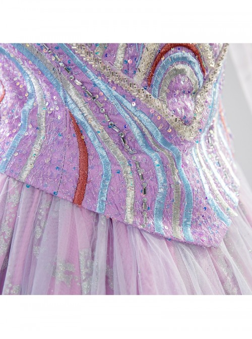 Movie Wicked For Good Glinda Halloween Cosplay Costume Set Without Shoes