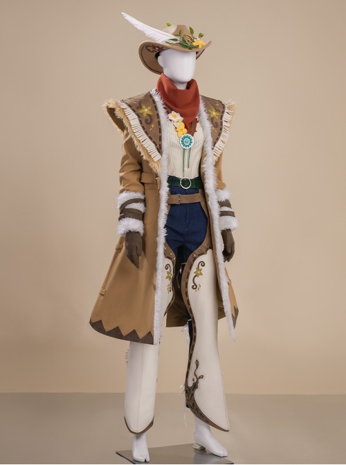 Game Identity V Cowboy Kevin Alonso ONCE Tidings Of Spring Halloween Cosplay Costume Set