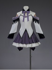 Puella Magi Madoka Magica The Rebellion Story Akemi Homura Halloween Cosplay Costume Set