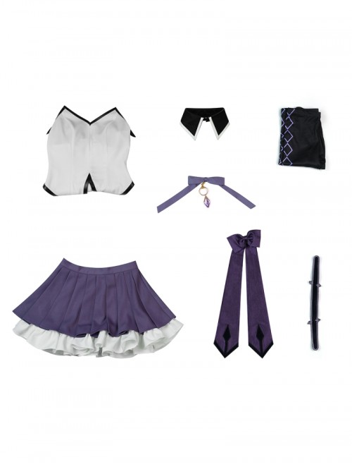 Puella Magi Madoka Magica The Rebellion Story Akemi Homura Halloween Cosplay Costume Set