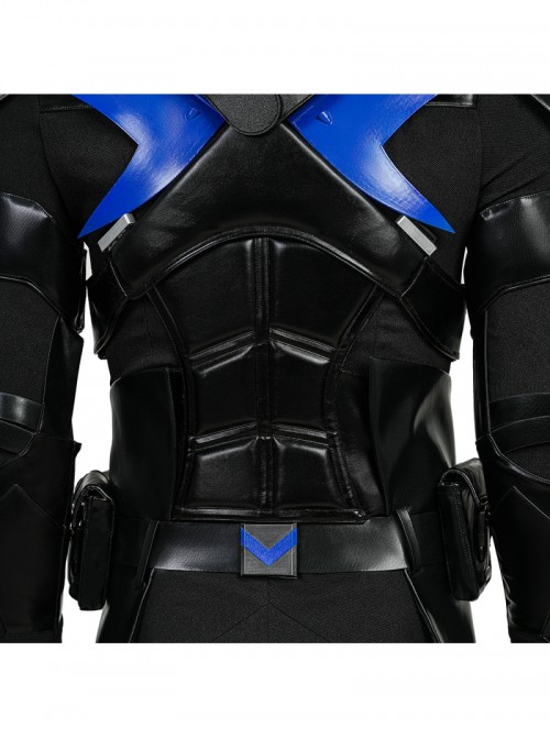 Game Batman Arkham Knight Nightwing Halloween Cosplay Costume Set Without Shoes