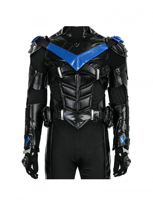 Game Batman Arkham Knight Nightwing Halloween Cosplay Costume Set Without Shoes