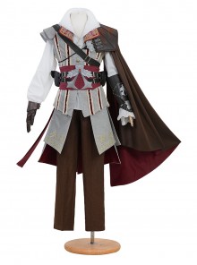 Game Assassin's Creed II Ezio Auditore Halloween Cosplay Costume Set