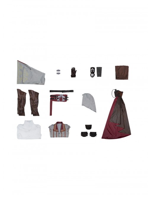 Game Assassin's Creed II Ezio Auditore Halloween Cosplay Costume Set