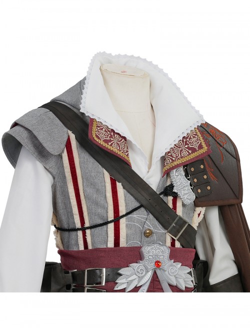 Game Assassin's Creed II Ezio Auditore Halloween Cosplay Costume Set