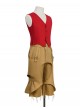 One Piece Live Action Season 2 Monkey D. Luffy Halloween Cosplay Costume Set Without Shoes