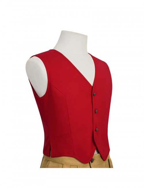 One Piece Live Action Season 2 Monkey D. Luffy Halloween Cosplay Costume Set Without Shoes