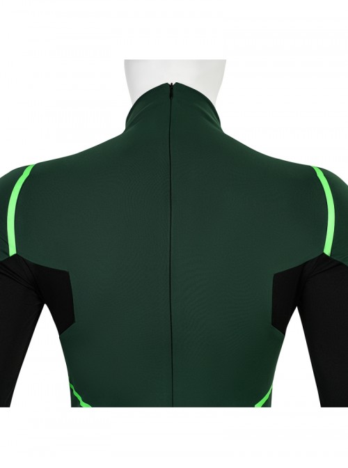 Green Lantern Bodysuit Battle Suit Halloween Cosplay Costume Set Without Shoes