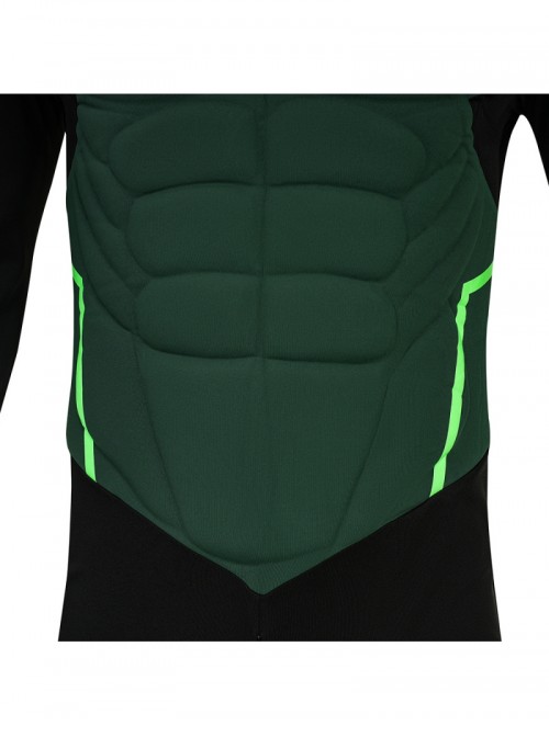 Green Lantern Bodysuit Battle Suit Halloween Cosplay Costume Set Without Shoes