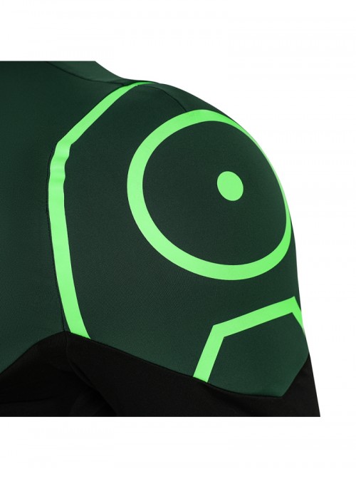 Green Lantern Bodysuit Battle Suit Halloween Cosplay Costume Set Without Shoes