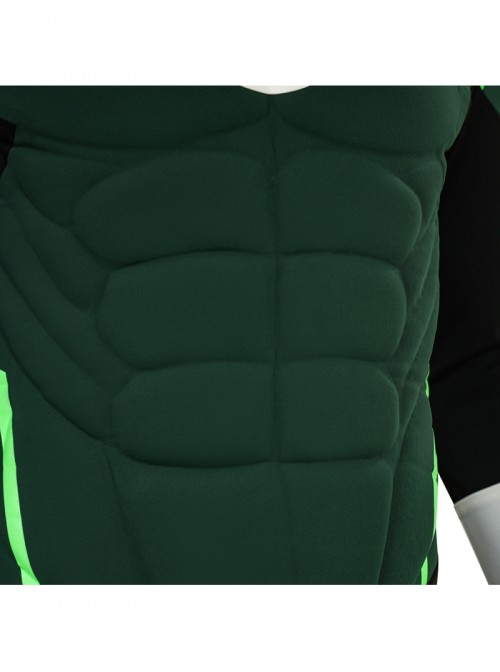 Green Lantern Bodysuit Battle Suit Halloween Cosplay Costume Set Without Shoes