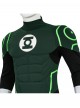 Green Lantern Bodysuit Battle Suit Halloween Cosplay Costume Set Without Shoes