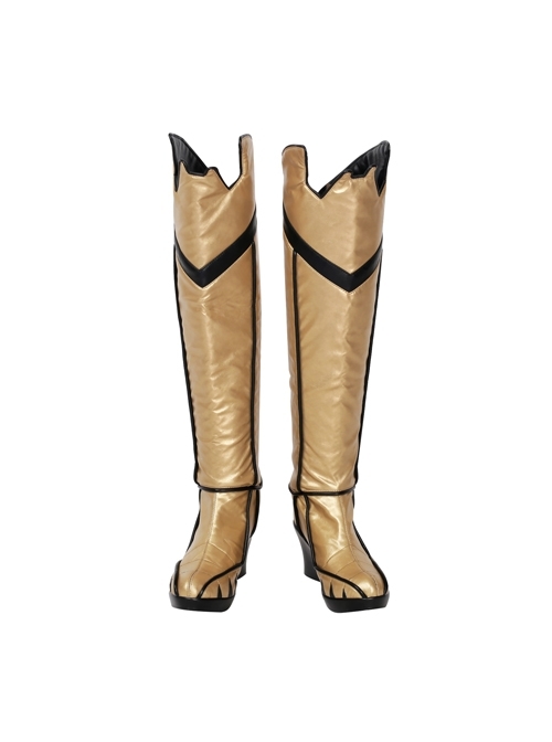 Game Batman Arkham Knight Batgirl Halloween Cosplay Shoes Golden Boots