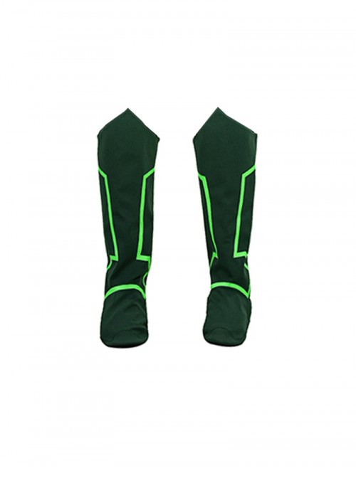 Green Lantern Battle Suit Halloween Cosplay Accessories Green Boots
