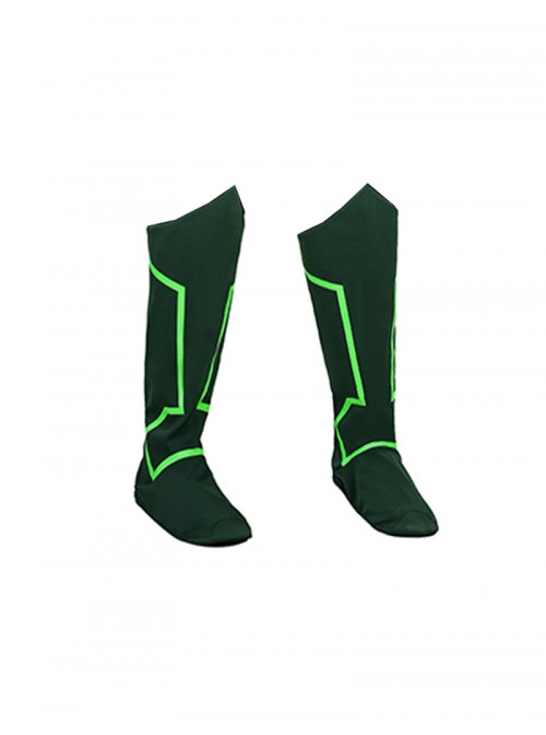 Green Lantern Battle Suit Halloween Cosplay Accessories Green Boots