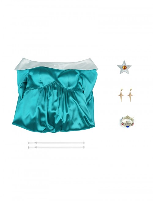 Movie Super Mario Galaxy Rosalina Halloween Cosplay Costume Set