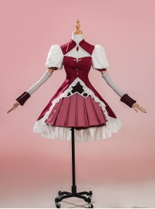 Puella Magi Madoka Magica Walpurgisnacht Rising Sakura Kyoko Halloween Cosplay Costume Set