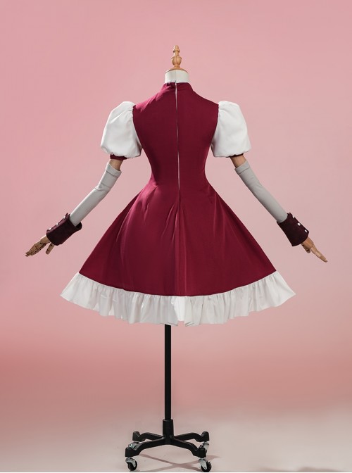 Puella Magi Madoka Magica Walpurgisnacht Rising Sakura Kyoko Halloween Cosplay Costume Set