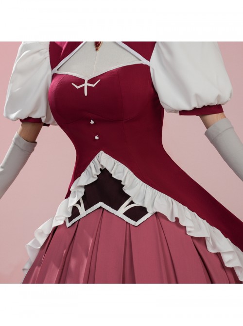 Puella Magi Madoka Magica Walpurgisnacht Rising Sakura Kyoko Halloween Cosplay Costume Set