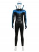 Anime Comic Nightwing Blue Battle Suit Version Halloween Cosplay Costume Set Without Boots