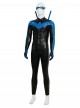 Anime Comic Nightwing Blue Battle Suit Version Halloween Cosplay Costume Set Without Boots
