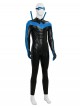 Anime Comic Nightwing Blue Battle Suit Version Halloween Cosplay Costume Set Without Boots