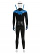 Anime Comic Nightwing Blue Battle Suit Version Halloween Cosplay Costume Set Without Boots